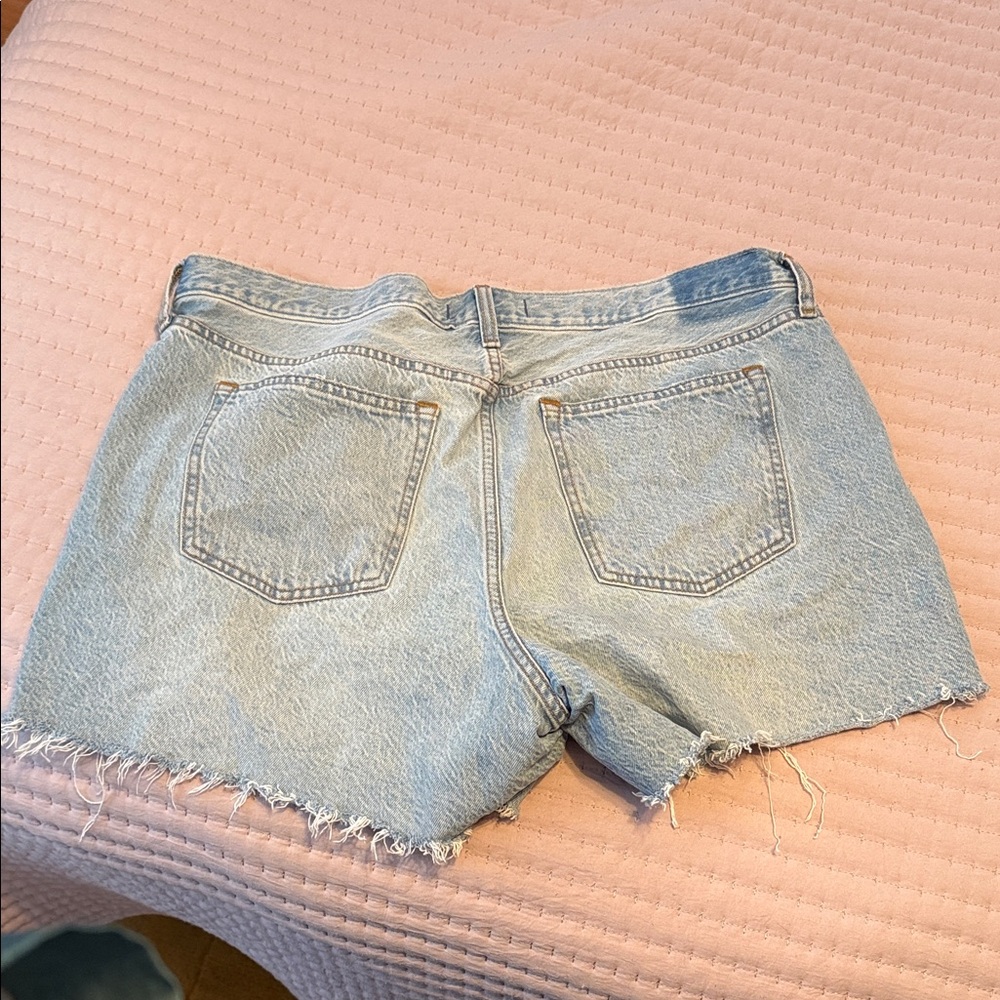 Abercrombie & Fitch Light Blue Jean Shorts - Picture 3 of 3